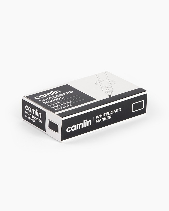 Camlin WhiteBoard  Marker Pen Black Pack of 10