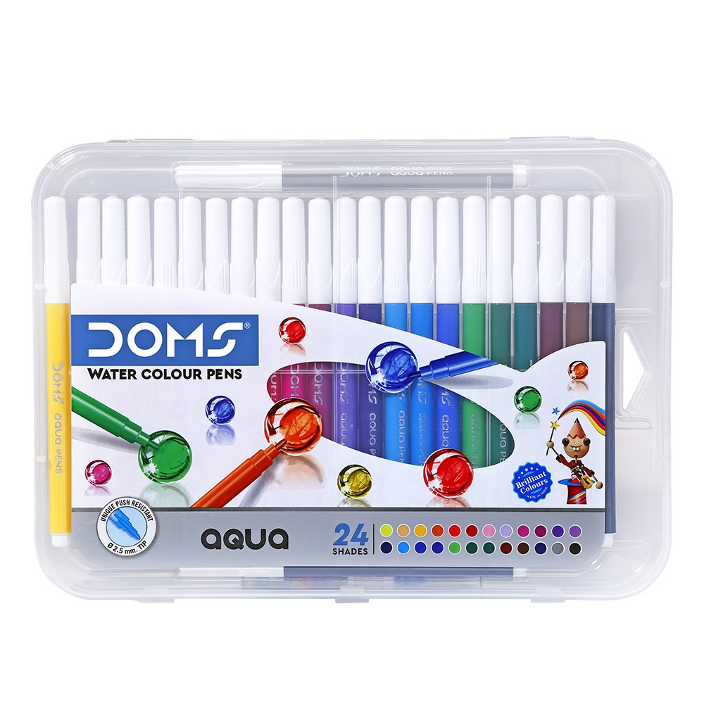 DOMS Aqua Water Colour Pen 24 Shades
