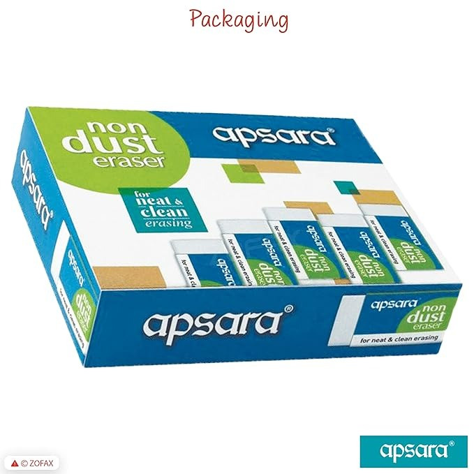 Apsara Nondust Eraser Pack of 20