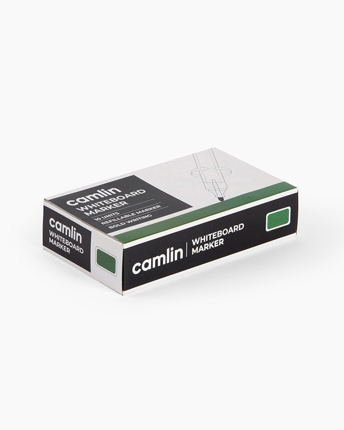 Camlin WhiteBoard Marker Pen Green Pack of 10