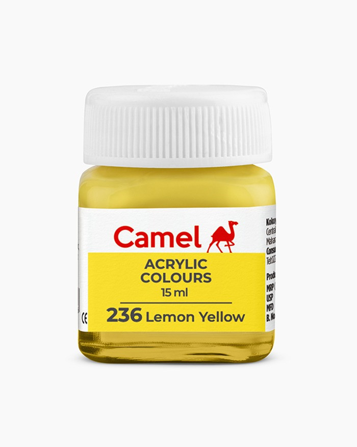 Camlin Acrylic Colour 236 Lemmon Yellow 15ml