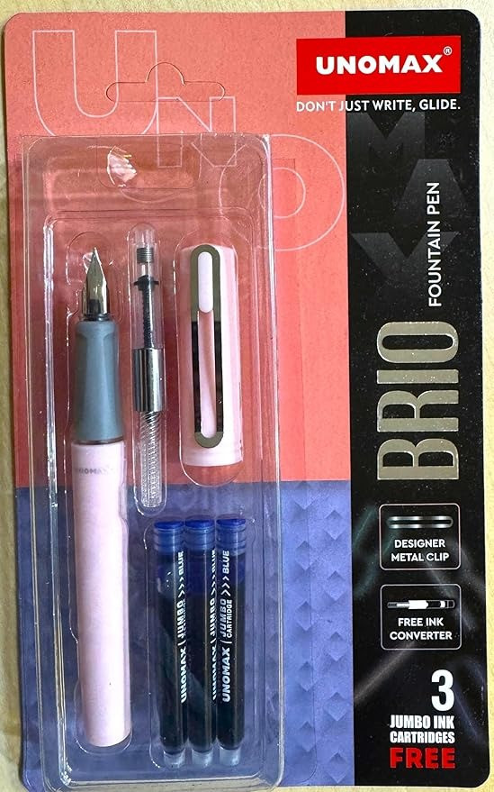 Unomax Brio Fountain Pen Blue