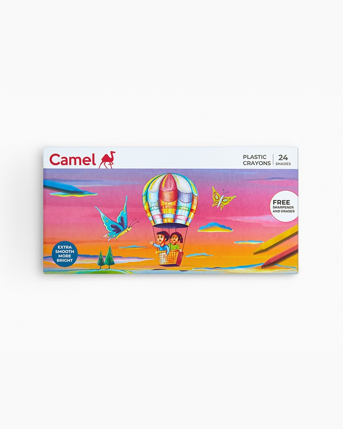 Camlin Plastic Crayons Colour 24 Shades