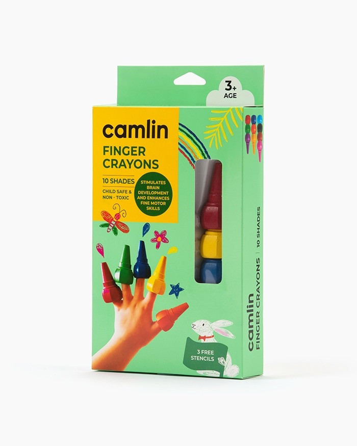 Camlin Finger Cryon 10 Shades