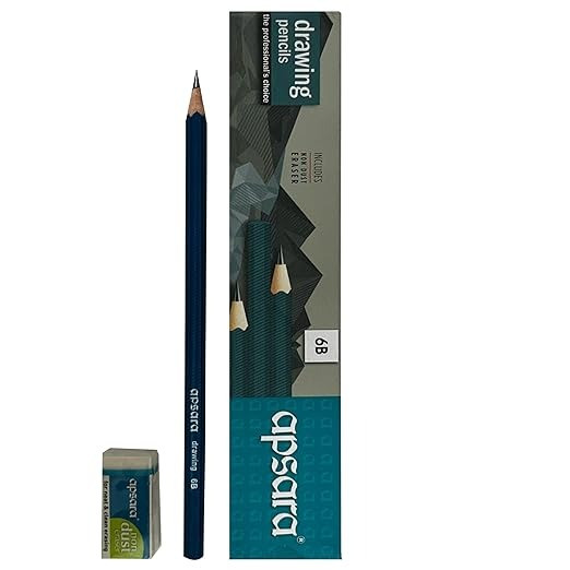Apsara Drawing Pencil 6B Pack of 10