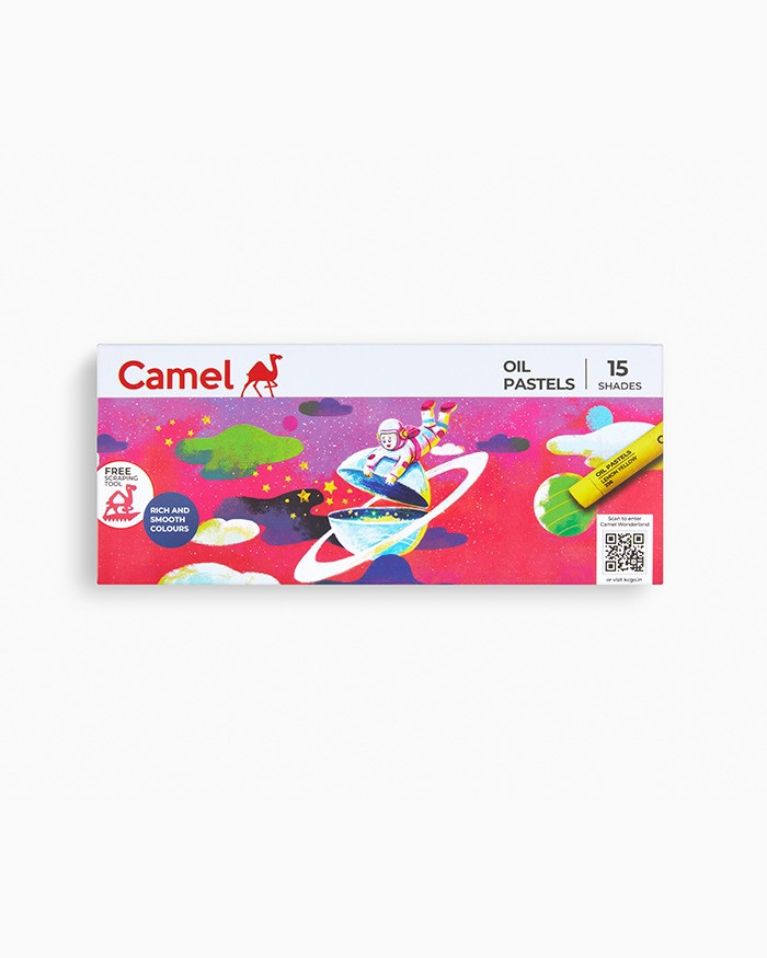 Camlin oil pastels 15 shades Mrp 65
