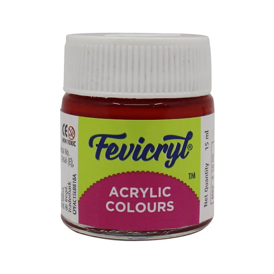 Fevicryl Acrylic Colour 04 Crimson Red15 ml Mrp 25