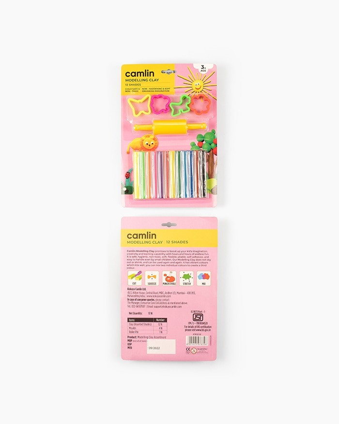Camlin Modelling Clay 12 Shades 200Gm