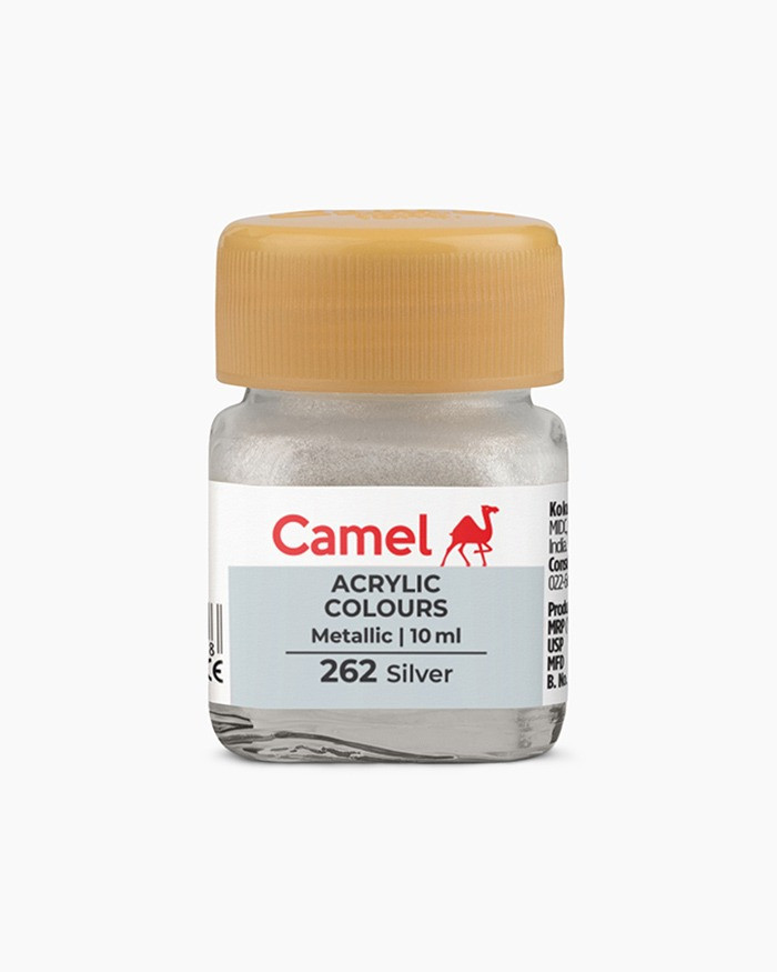 Camlin Acrylic Colours 262 Metalic Silver 10ml